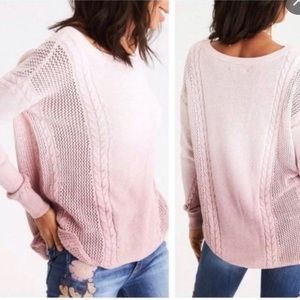 American Eagle Pink Ombré Sweater